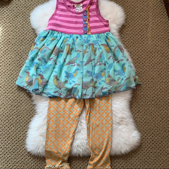 MJ birds top & bottoms outfit 6 - Picture 2 of 9